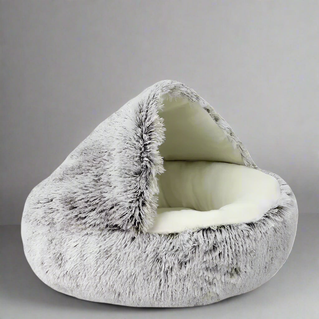 Winter Plush Pet Cat Bed round Cat Cushion Cat House 2 in 1 Warm Cats Basket Pet Sleep Bag Kitten Nest Kennel for Small Dog Cats