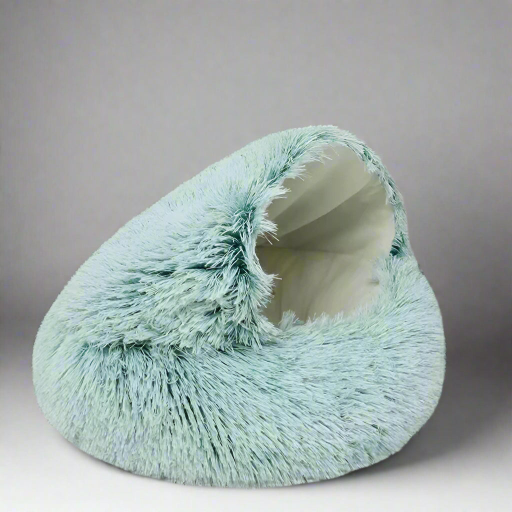 Winter Plush Pet Cat Bed round Cat Cushion Cat House 2 in 1 Warm Cats Basket Pet Sleep Bag Kitten Nest Kennel for Small Dog Cats
